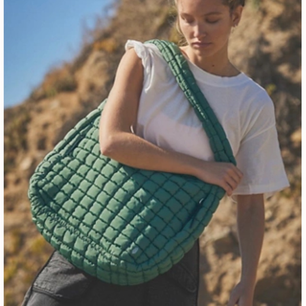 FP Movement by Free People Quilted Green Bag